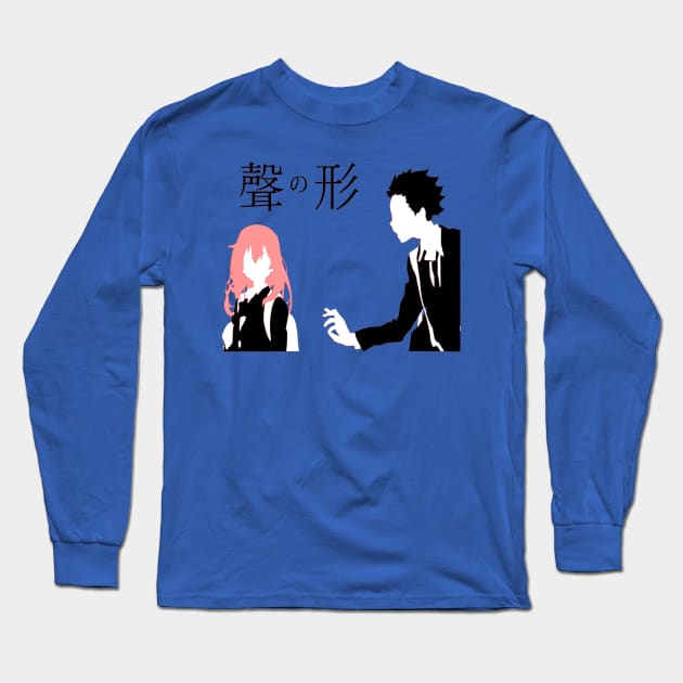 Koe no Katachi Long Sleeve T-Shirt by OtakuPapercraft